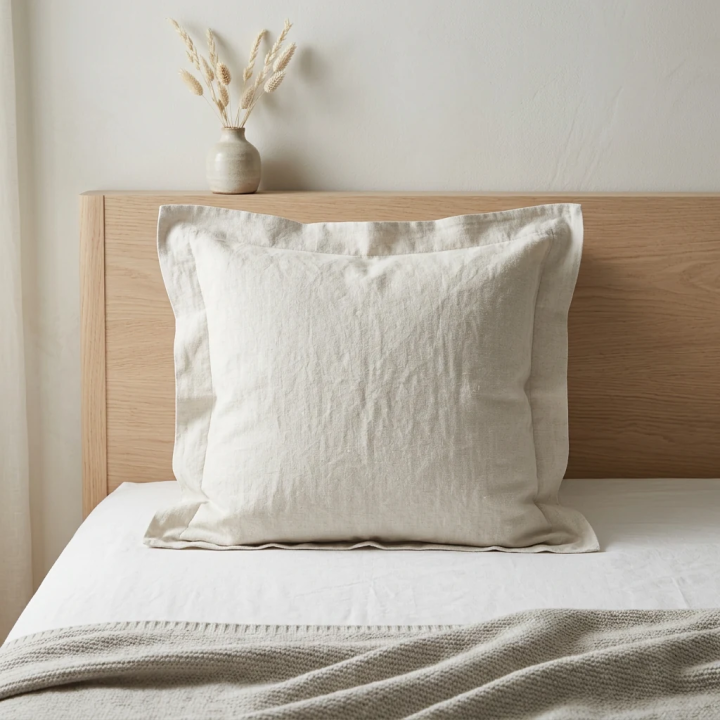 White Linen Oxford Pillowcase | Premium Crisp Linen Bedding