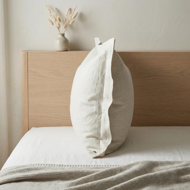 White Linen Oxford Pillowcase | Premium Crisp Linen Bedding