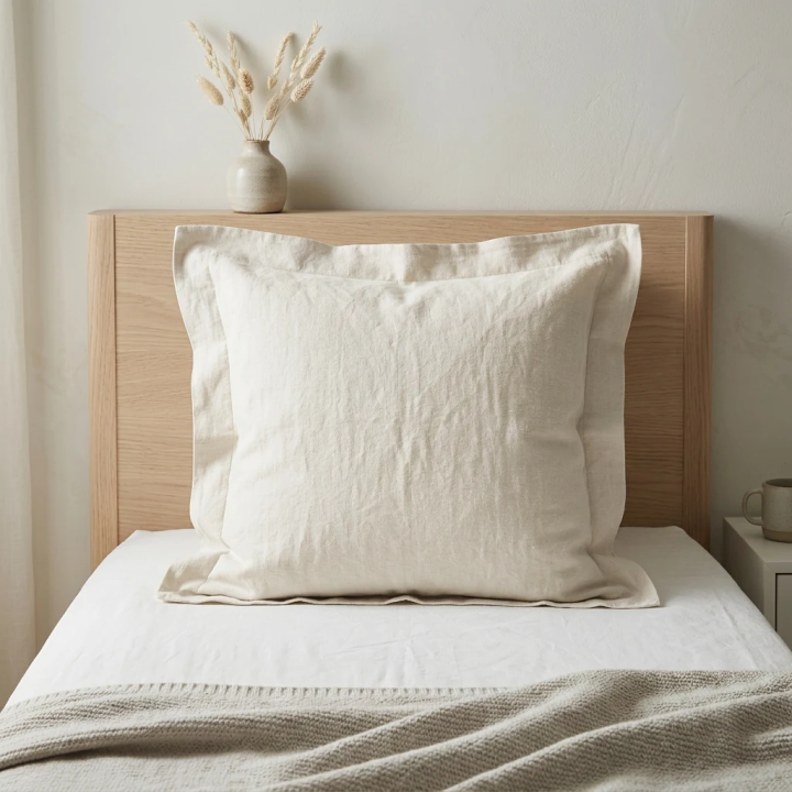 White Linen Oxford Pillowcase | Premium Crisp Linen Bedding