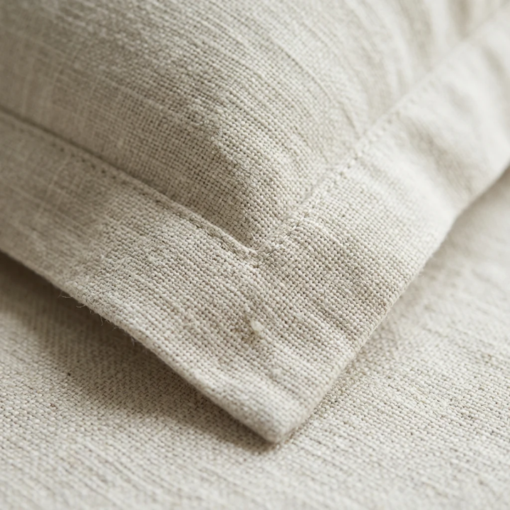 White Linen Oxford Pillowcase | Premium Crisp Linen Bedding